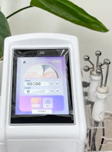 Load image into Gallery viewer, Hydrafacial j peel ultrasonic vibration Electroporation electromagnetic stimulation cleansing exfoliating dead skin facial skincare beauty plastic surgery dermatology aesthetic aesthetician esthetician 2024 modern new multi functional machine system lymphatic drainage hydrating skin